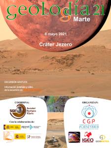 Geolodía 2021. Marte · Ruta geológica por el cráter Jezero.