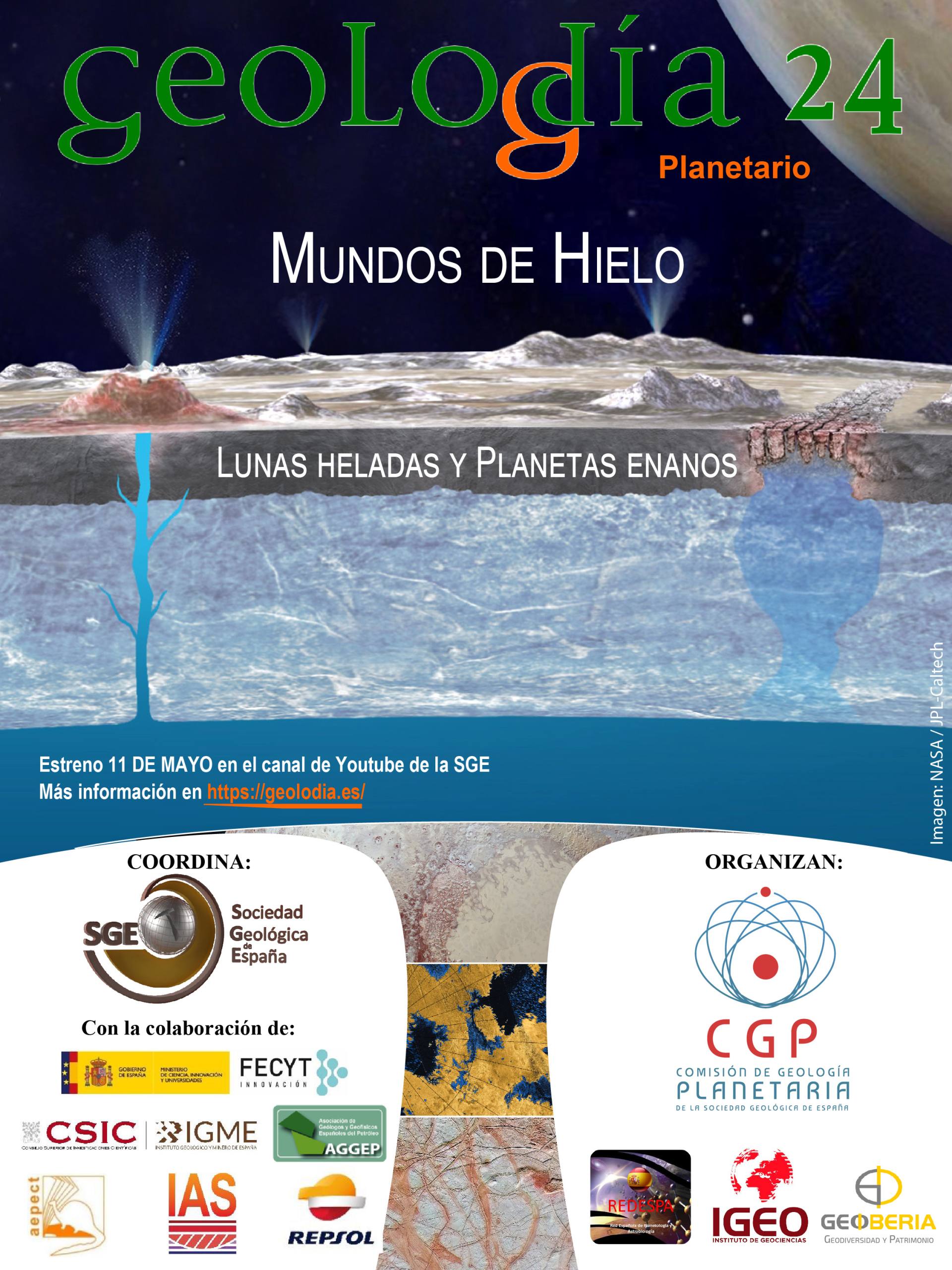 Geolodía 2024. Mundos de hielo, lunas heladas y planetas enanos
